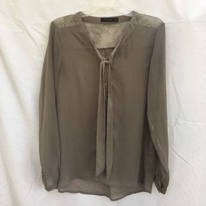 The Limited button down shirt with lace yoke